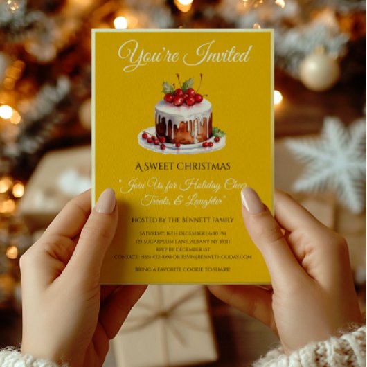 エレガントなホイルのクリスマス招待状 | 最も愛らしいノエル 箔招待状