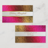 エレガントなホイルの一見の名刺 名刺 (正面/裏面)