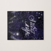 エレガントなホリデーの雪景色 静かな夜 ジグソーパズル (横)