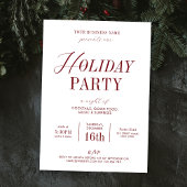 エレガントなホリデーオフィスパーティービジネス クリスマス 招待状