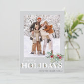 エレガントなホリデーシーズンのグリーティングカード シーズンカード (スタンド正面)