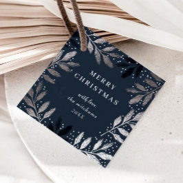 エレガントなホリデーシーズンのグリーティングカード フェイバータグ