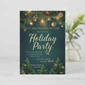 エレガントなホリデーパーティー 招待状 (スタンド正面)