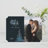 エレガントなホリデー写真カード シーズンカード (スタンド正面)