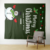 エレガントなホリデー クリスマスパーティーの写真用背景 タペストリー (インサイチュ(横))