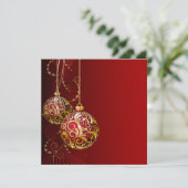 エレガントなホリデー - クリスマス・インビテーション 招待状 (スタンド正面)