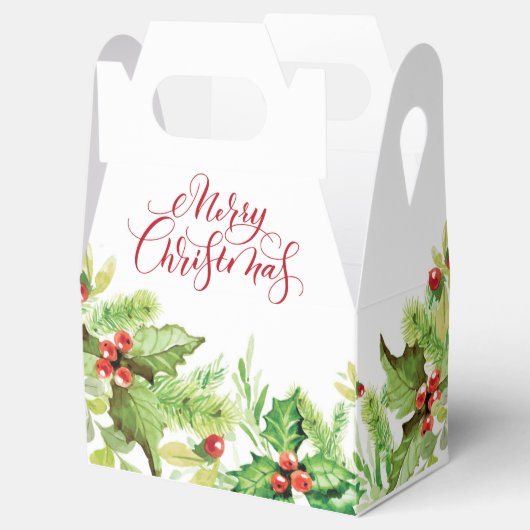 エレガントなホリーデー ハーブ 調の クリスマス お祝い ギフト フェイバーボックス (オープン)