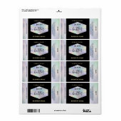 エレガントなホログラフィックスクリプトボディバター ラベル (フルシート)