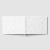 エレガントなホワイトエンボス加工のチェリーゲストブック ゲストブック (全面)