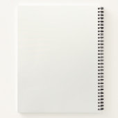 エレガントなホワイトクリームハートノートブック ノートブック (裏面)