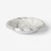 エレガントなホワイトクリームハート ペーパーボウル (傾斜あり)