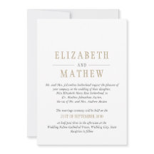 エレガントなホワイトゴールドのモダンな結婚式