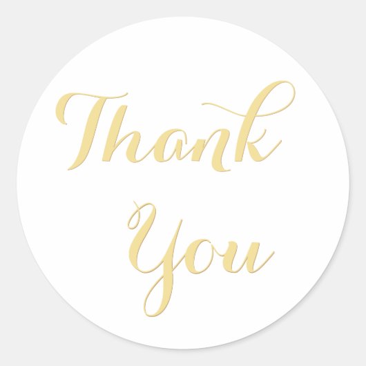 エレガントなホワイトゴールドパーティーフェイバーズ ウェディングサンキューラベル ラウンドシール (正面)