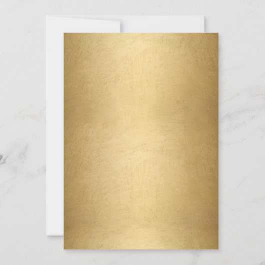 エレガントなホワイトゴールドブラック卒業生 2025 案内状 (裏面)