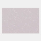 エレガントなホワイトフラワーブライダルシャワーのウェディング ラッピングペーパーシート (正面2)