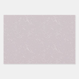 エレガントなホワイトフラワーブライダルシャワーのウェディング ラッピングペーパーシート