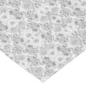 エレガントなホワイトレース フォーマル ダーク テーブルクロス (アングル)