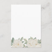 エレガントなホーボー シックな春のスケジュール オブ イベント エンクロージャーカード (裏面)