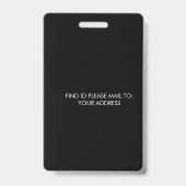 エレガントなホームスクーリング 学校ID ブラックバッジ バッジ (裏面)