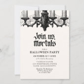 エレガントなホーンテッドハロウィンパーティー 招待状 (正面)