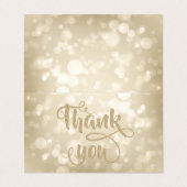 エレガントなボケのお礼カード 名刺 (外部フラット)