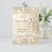 エレガントなボケ効果のワインボトル 披露宴 招待状 (スタンド正面)