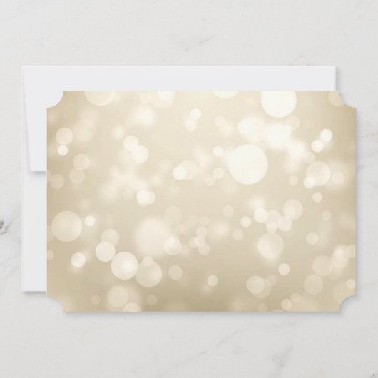 エレガントなボケ、コンフェッティ ワイン グラスの RSVP カード (裏面)