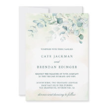 エレガントなボタニカルグリーンのユーカリの結婚式