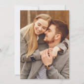 エレガントなボタニカルテラコッタリーフフォト セーブザデート (裏面)