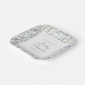 エレガントなボタニカル水彩ベビーシャワー ペーパープレート (傾斜あり)