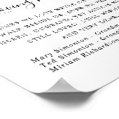 エレガントなボタニカル ウェディング メモリアル サイン (角)