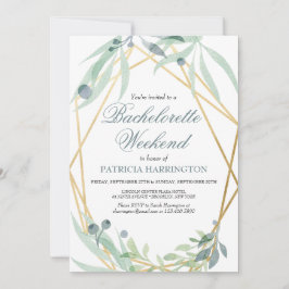 エレガントなボタニカル・バチェロレッテ・ウィークエンドの行程表 招待状