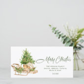 エレガントなボヘミアンのクリスマスツリー構成 シーズンカード (スタンド正面)