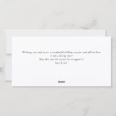 エレガントなボヘミアンのクリスマスツリー構成 シーズンカード (裏面)