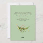 エレガントなボヘミアンのクリスマスツリー構成 シーズンカード (裏面)