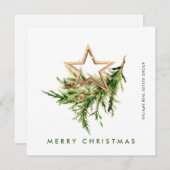エレガントなボヘミアンクリスマスコンポジション法人 シーズンカード (正面/裏面)