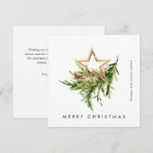 エレガントなボヘミアンクリスマスコンポジション - 法人向け シーズンカード (正面/裏面)