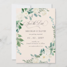 エレガントなボヘミアンスタイルのサマー スプリング アイボリー フローラル ウェディング