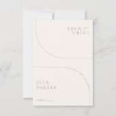 エレガントなボヘミアンスタイルの結婚式デジタルゲストプレイスカード 招待状 (正面)