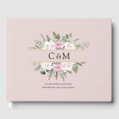 エレガントなボヘミアンフラワー ゲストブック (正面)