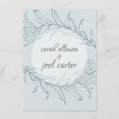 エレガントなボヘミアンワイルドフラワーの詳細封入カード エンクロージャーカード (裏面)