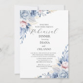 エレガントなボヘミアンワイルドフラワー 招待状 (正面)