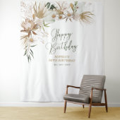 エレガントなボホバースデーパーティーの写真用背景 タペストリー (インサイチュ)