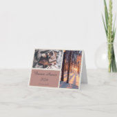 エレガントなボンヌ・アネ 2026 折りたたみグリーティングカード シーズンカード (正面)