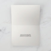 エレガントなボーダー ミニマル ホリデー カード (内部)
