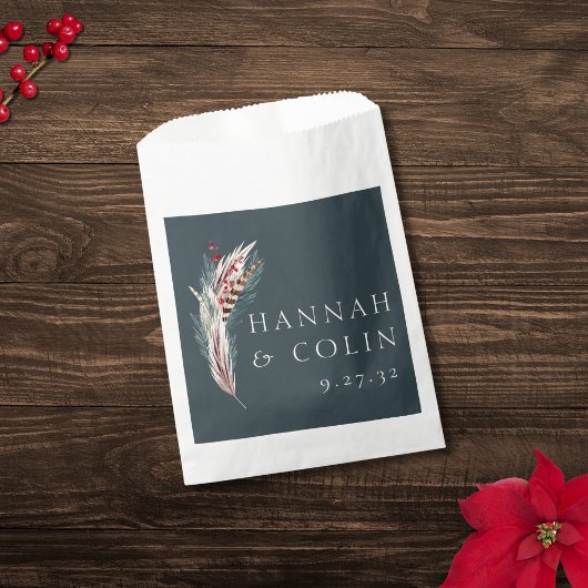 エレガントなボーホー ラスティック パンパス & ピン グリーン タン レッド ファ フェイバーバッグ