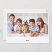 エレガントなポインセチアのクリスマスグリーティング シーズンカード (裏面)