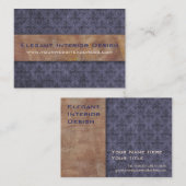 エレガントなポンペイの紫色および金ゴールド 名刺 (正面/裏面)
