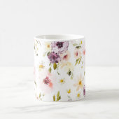 エレガントなマグカップ - 水彩 コーヒーマグカップ (中央)