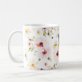 エレガントなマグカップ - 水彩 コーヒーマグカップ (左)